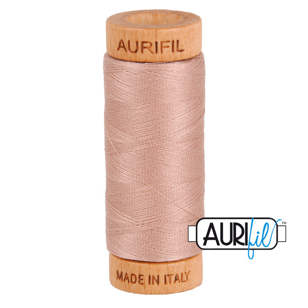 Aurifil 80 wt Cotton Thread - Small Wooden Spool - Hand Quilting - 2375