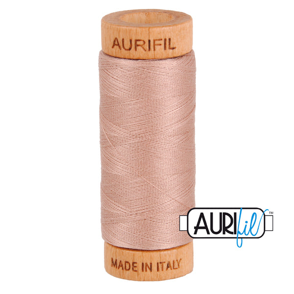 Aurifil 80 wt Cotton Thread - Small Wooden Spool - Hand Quilting - 2375