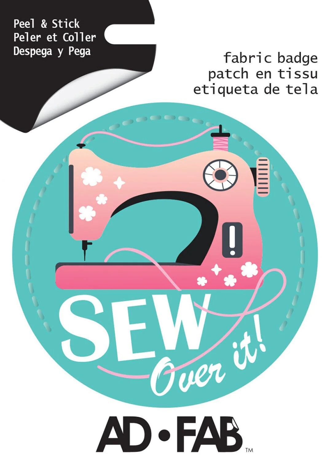 Adhesive Fabric Badge - Sew Over it!