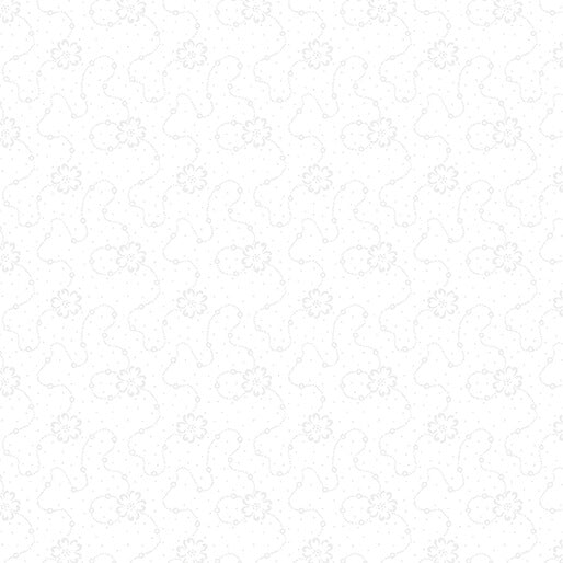 Classic Keepsakes - Calico Floral - White