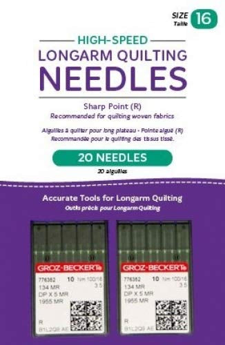 High Speed Longarm Quilting Needles - Sharp Point - Size 16