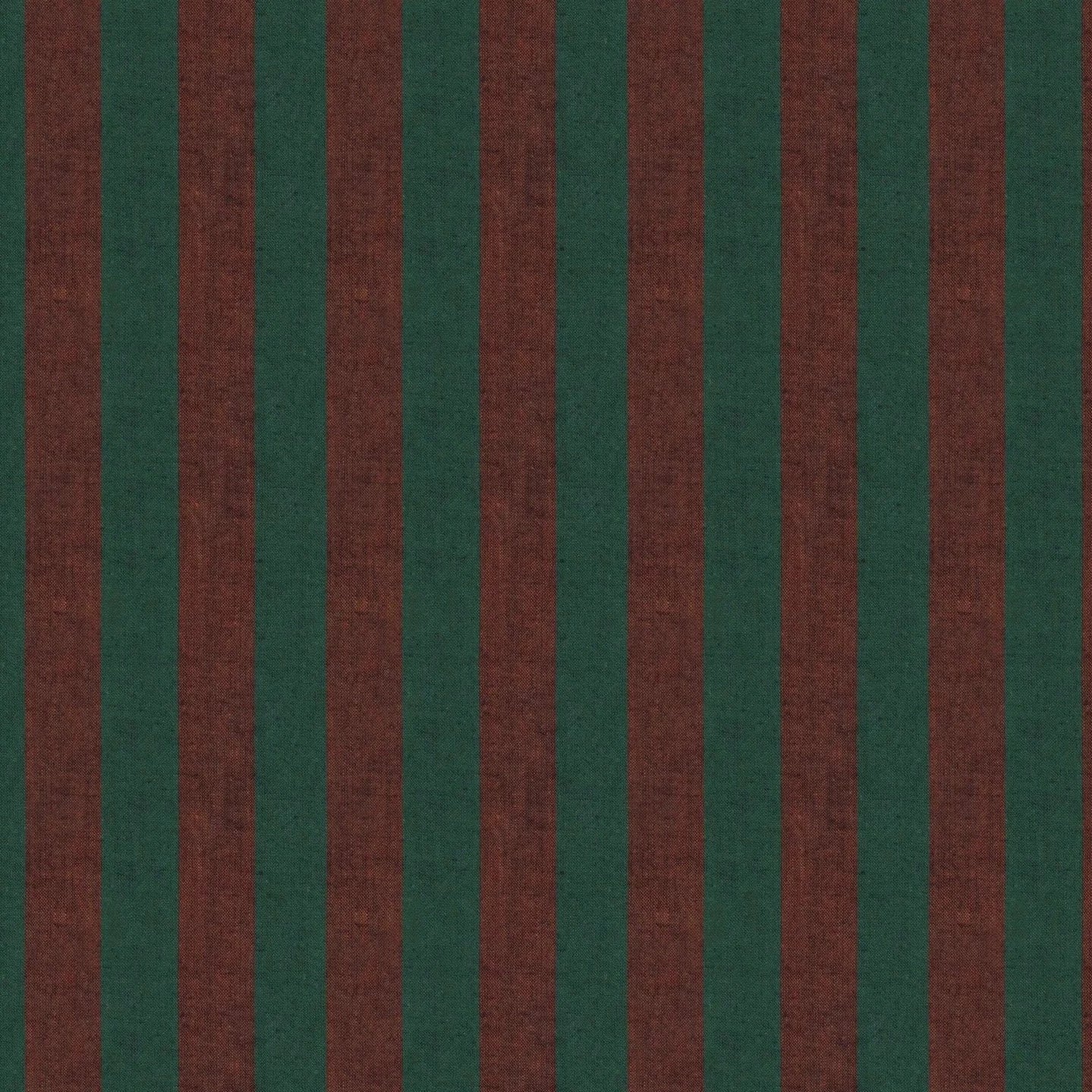 Shot Cotton - Wide Stripe - Russett