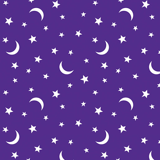Black & Boo - Little Stars & Moons - Purple