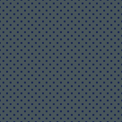 Dazzle Dots - Snazzy Squares - Charcoal/Navy