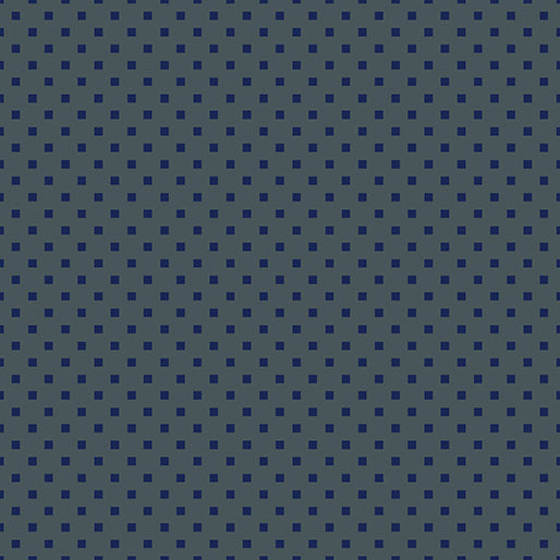 Dazzle Dots - Snazzy Squares - Charcoal/Navy