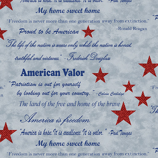 American Valor - Words of Valor Light Blue