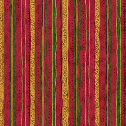 Star of Wonder - Scroll Stripe - Red