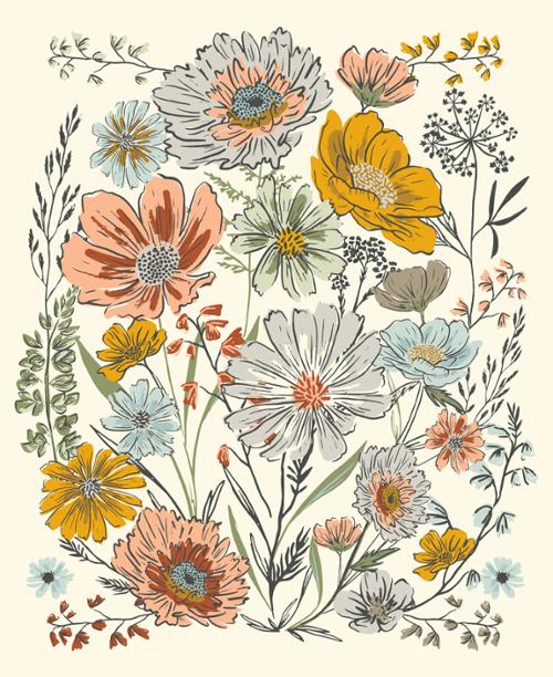 Woodland & Wildflowers - Panel - Cream