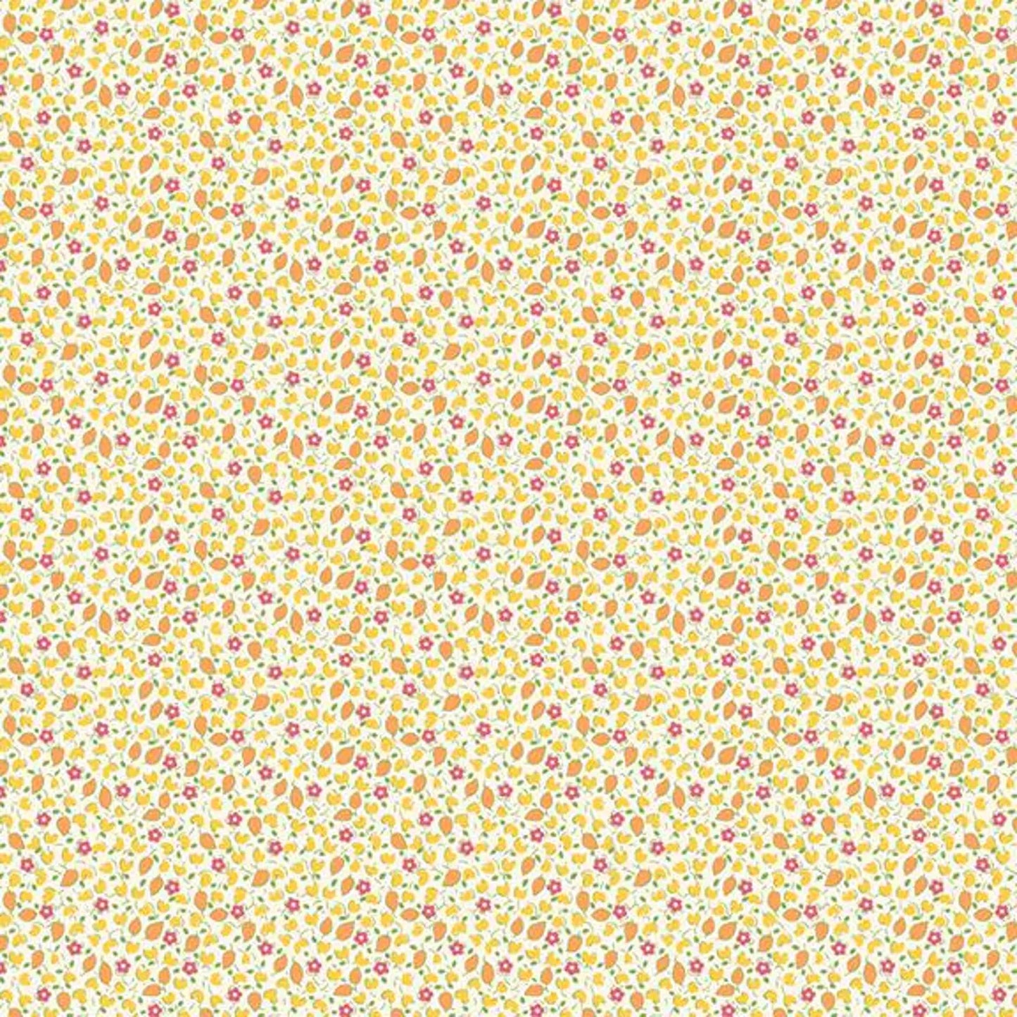 Aunt Grace Goes Scrappy – Ditsy – Yellow