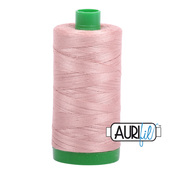 Aurifil 40wt Cotton Thread - Large Green Spool - Antique Blush - 2375