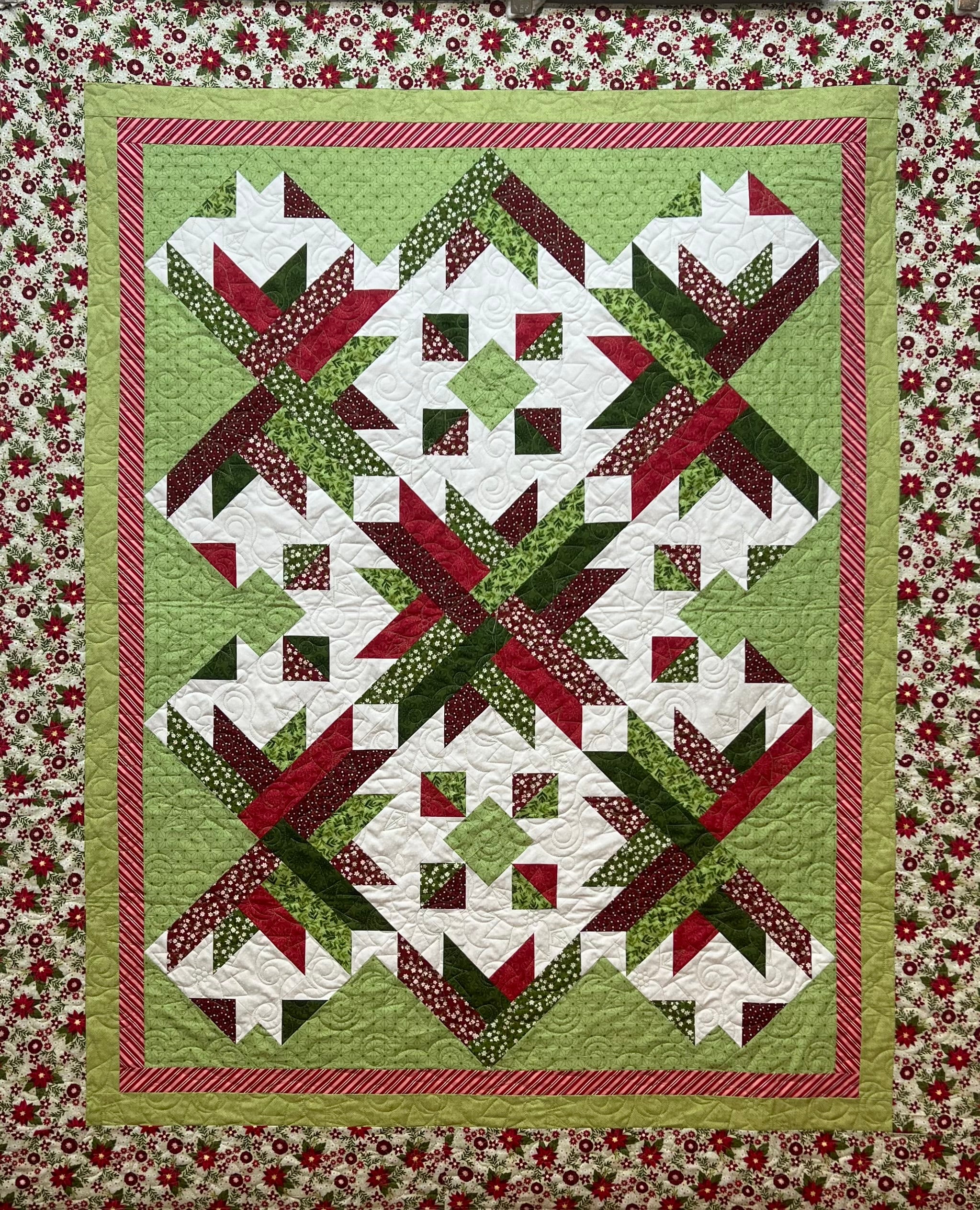 Prickly Pear Quilt Kit - Snow Fall