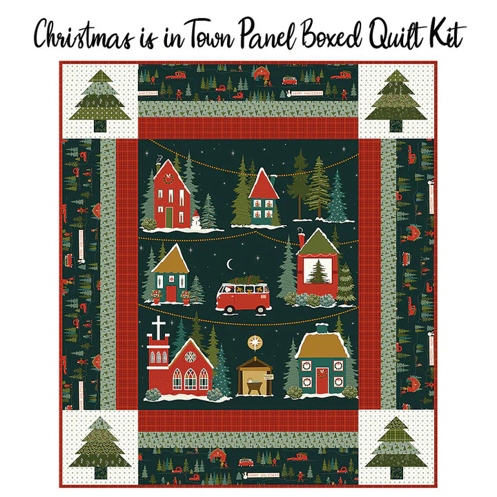 Christmas Is In Town Panel Quilt Kit