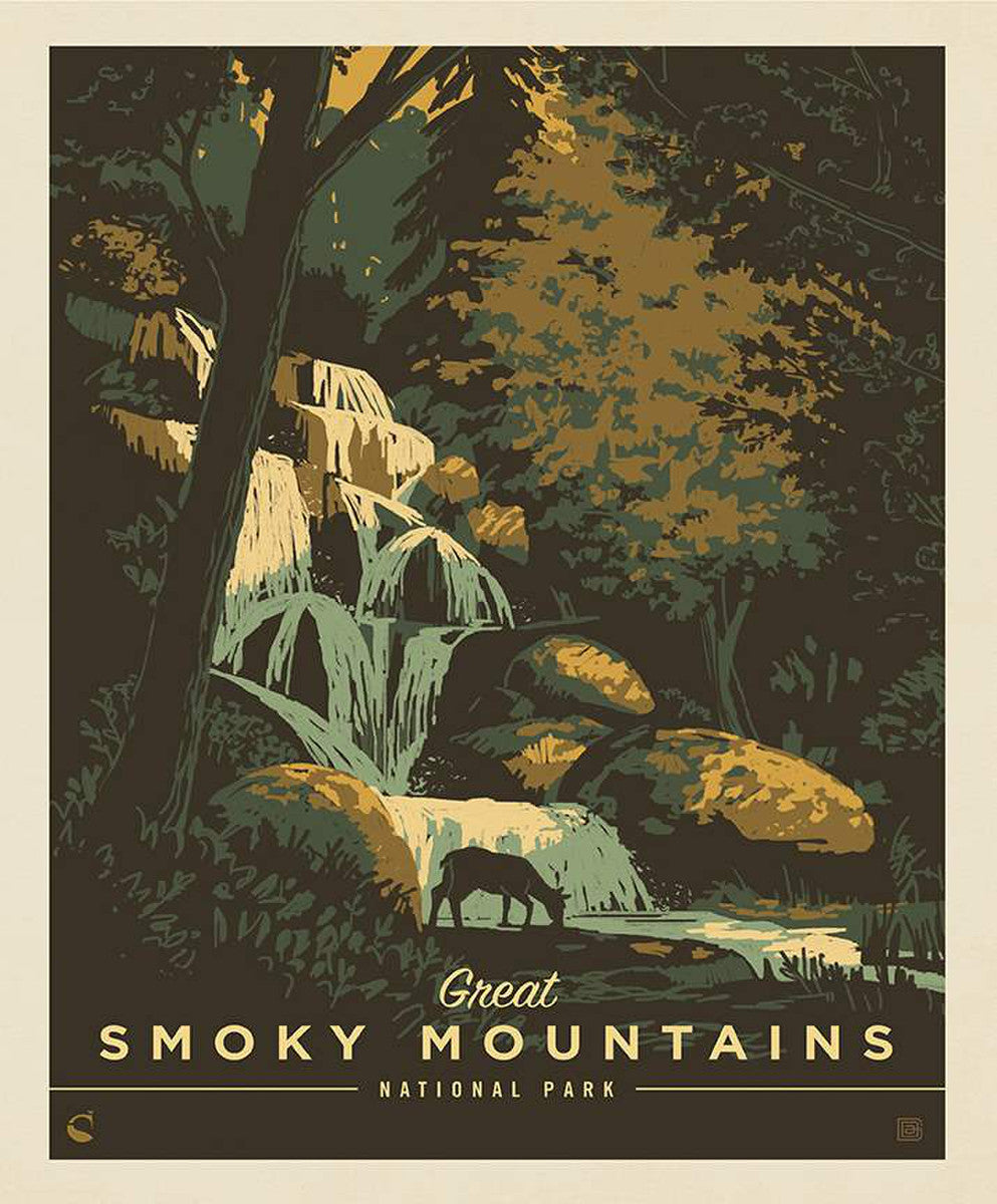 National Parks Poster - Great Smoky Mountains 1