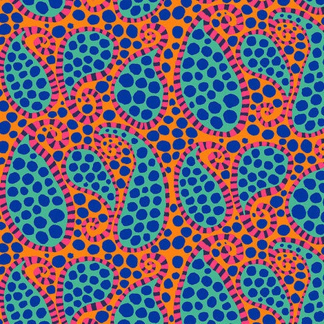 August 2023 - Paisley Dot - Orange