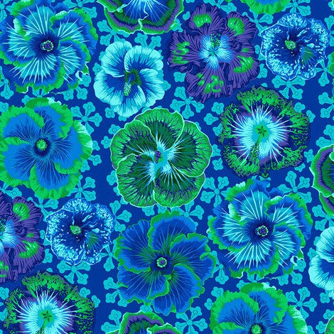 August 2023 - Floating Hibiscus - Blue