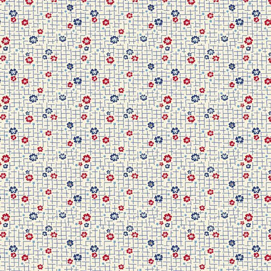 Aunt Grace Goes Scrappy – Grid – Cream