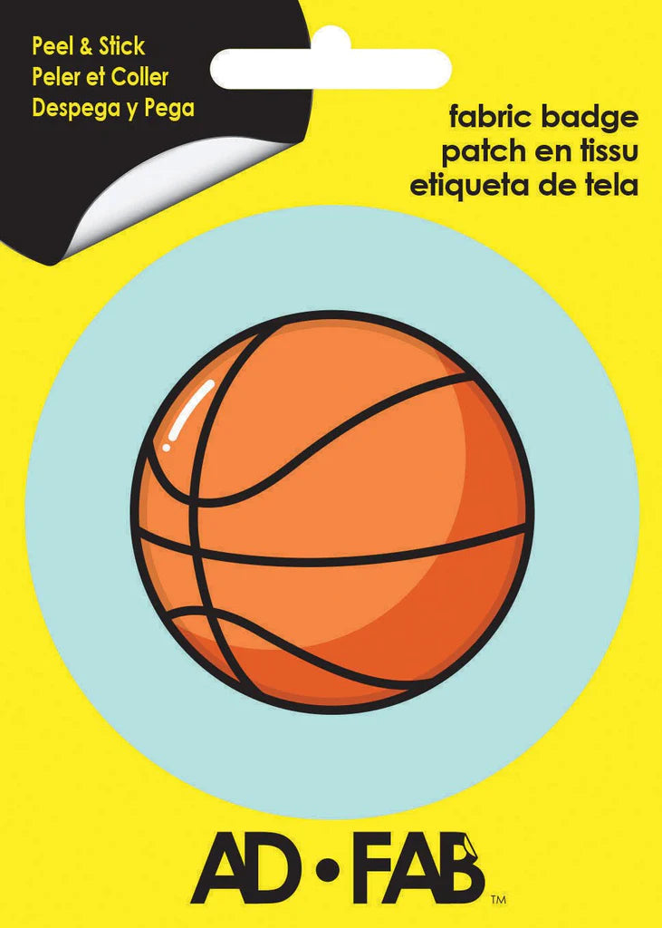 Adhesive Fabric Badge - Basketball