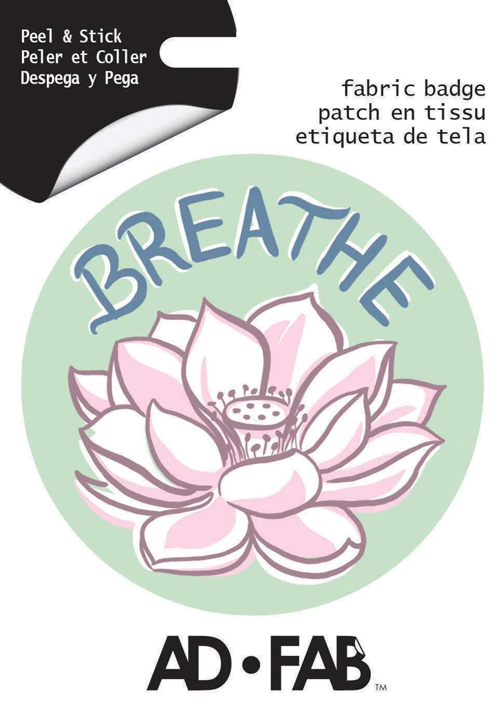 Adhesive Fabric Badge - Breathe