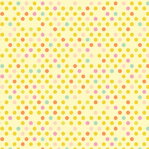 Dazzle Dots 2 - Confetti Drop - Light Yellow
