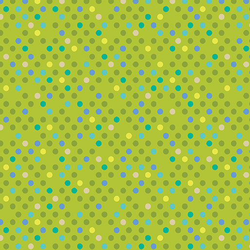 Dazzle Dots - Confetti Drop - Lime/Multi