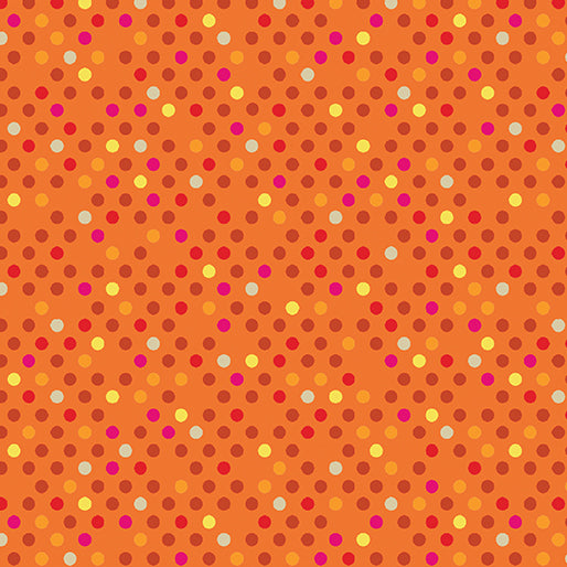 Dazzle Dots - Confetti Drop - Orange/Multi