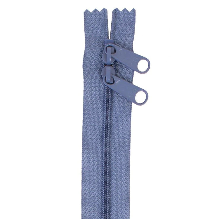 30" Handbag Zipper - Double Slide - Country Blue
