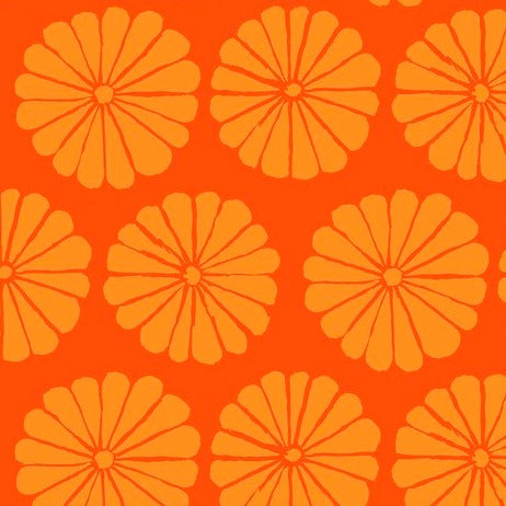 February 2021 - Damask Flower - Orange