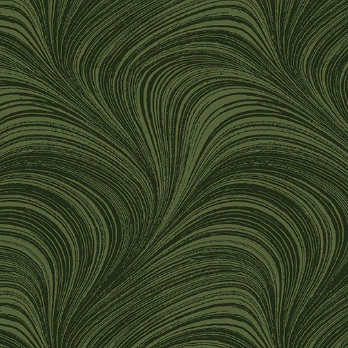 Wave Texture - Dark Green 108"