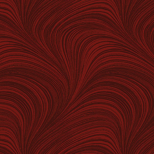 Wave Texture - Dark Red 108"
