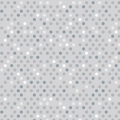 Dazzle Dots 2 - Confetti Drop - Grey