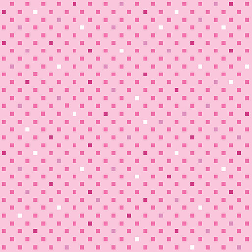 Dazzle Dots 2 - Dazzling Squares - Rose