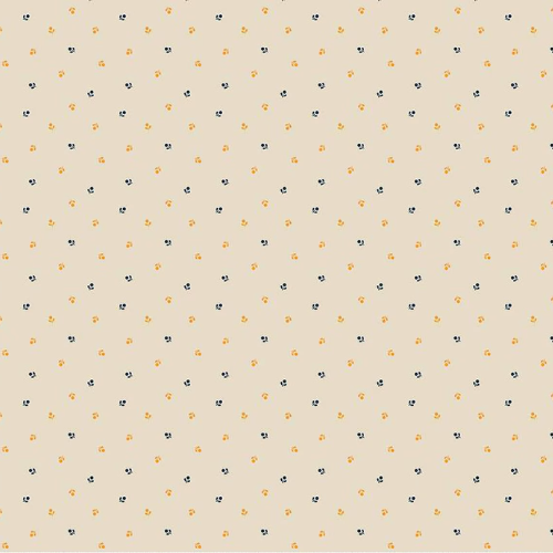 Cheddar at Twilight - Flower Dots - Cream