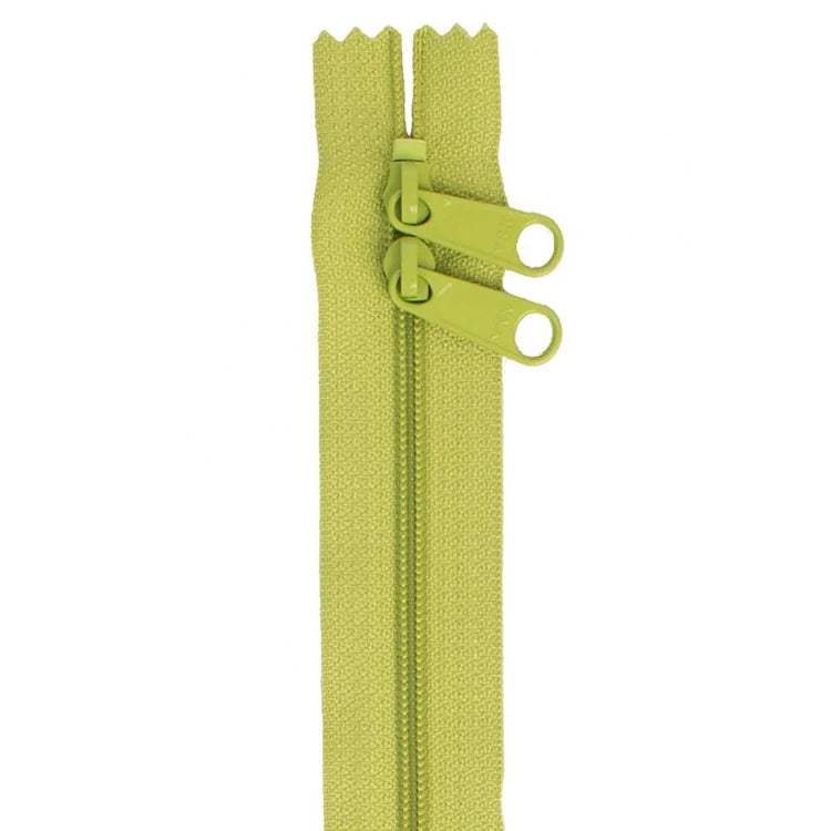 30" Handbag Zipper - Double Slide - Apple Green