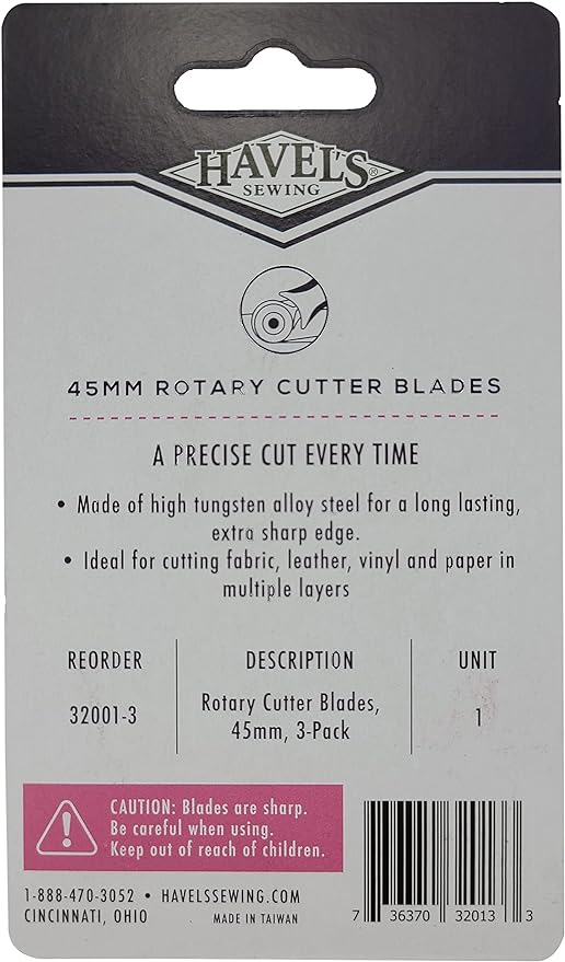 Rotary Cutter Blades - 45mm - 3pk