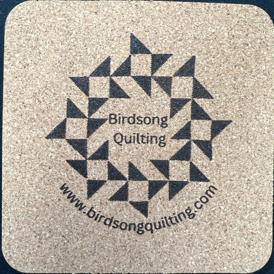 Cork Coasters (Set of 5) - Birdsong Logo