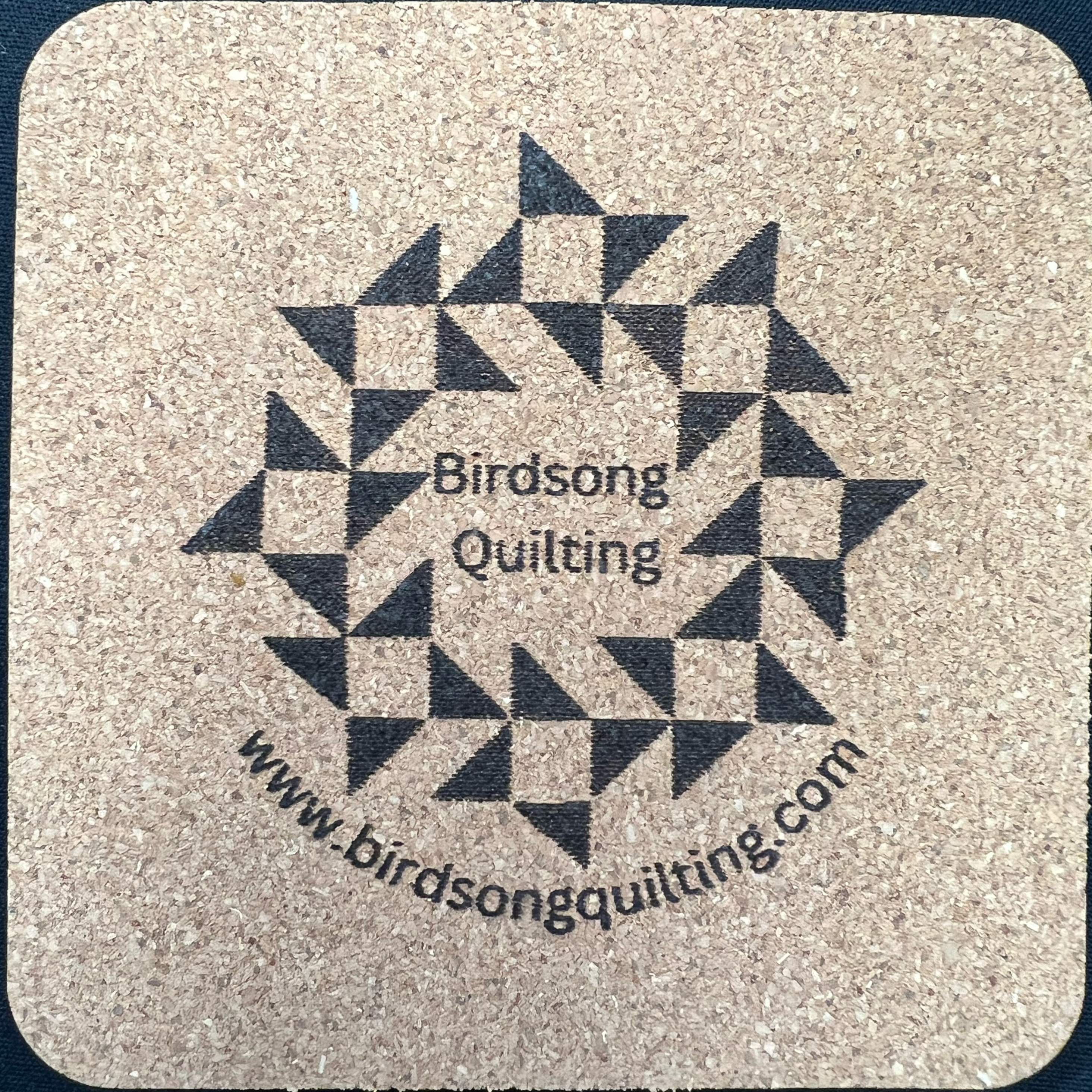 Cork Coaster - Birdsong Logo