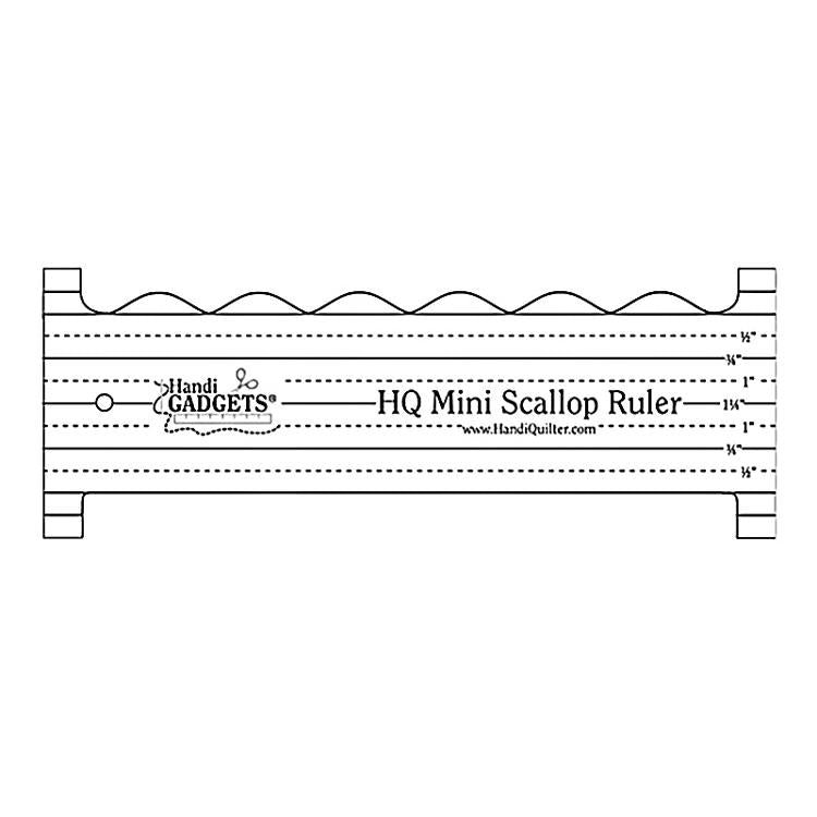 HQ Mini Scallop Ruler