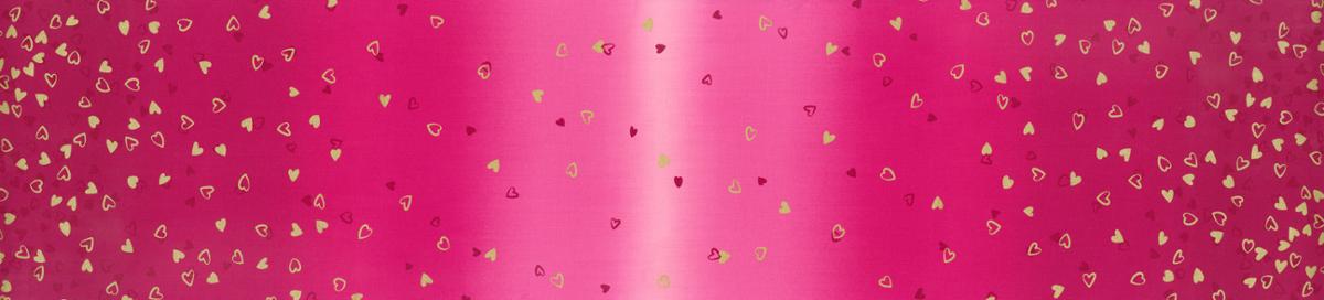 I Heart Ombre - Ombre Hearts - Pomegranate Gold Metallic