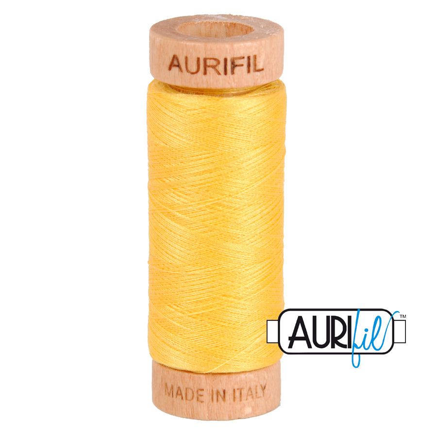 Pale Yellow - 80 wt - Small Wooden Spool