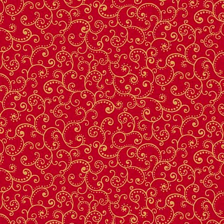Poinsettia Symphony - Scroll - Red