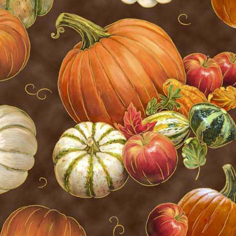 Autumn Forest - Pumpkins and Gourds - Brown