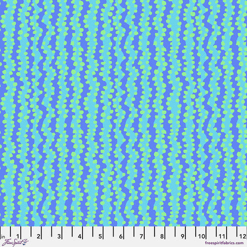 February 2025 - Small Bubble Stripe - Aqua