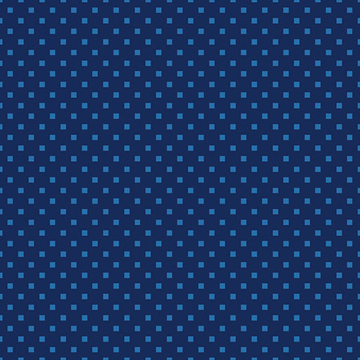 Dazzle Dots - Snazzy Squares - Navy/Blue