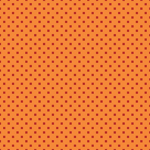 Dazzle Dots - Snazzy Squares - Orange/Red
