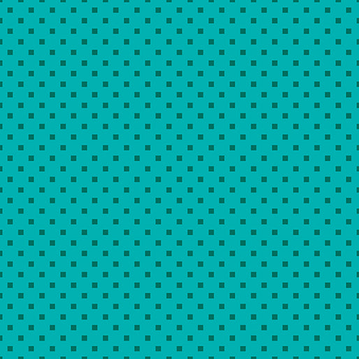 Dazzle Dots - Snazzy Squares - Turquoise/Teal