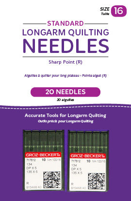 Standard Longarm Machine Needles - Sharp Point - Size 16