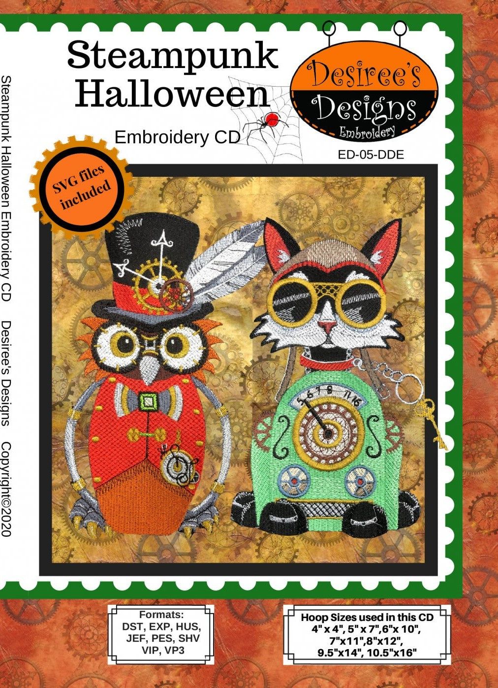 Steampunk Halloween - Embroidery CD