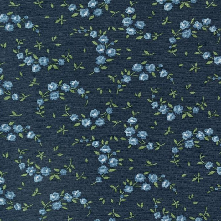 Shoreline - Summer Small Floral - Navy