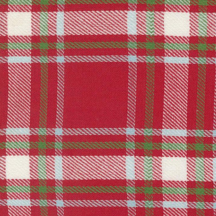 Classic Retro Holiday - Christmas Red Plaid 16" Toweling