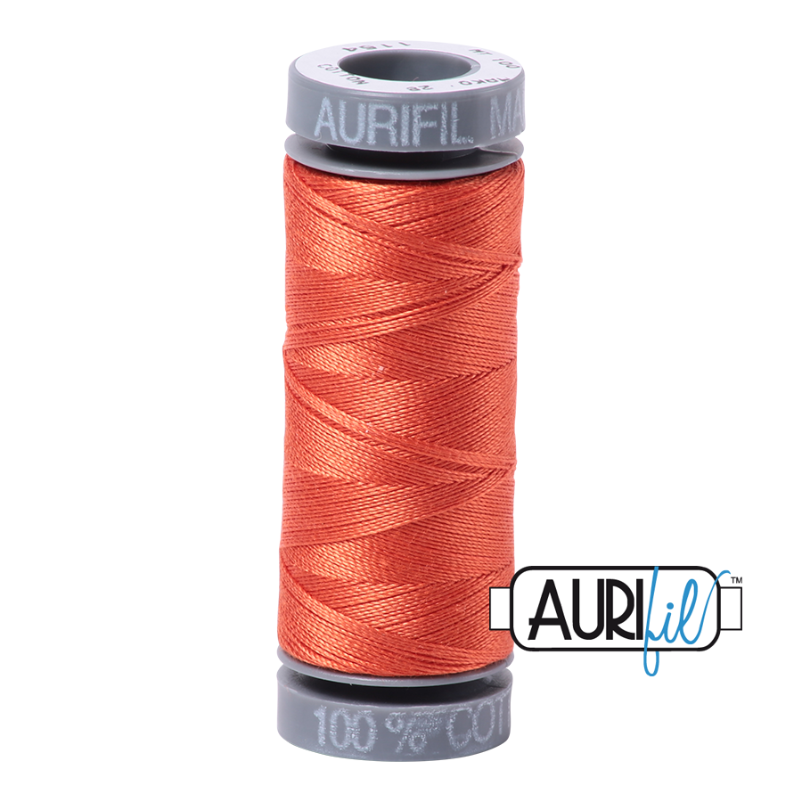 Aurifil 28wt Cotton Thread - Small Gray Spool - 1154